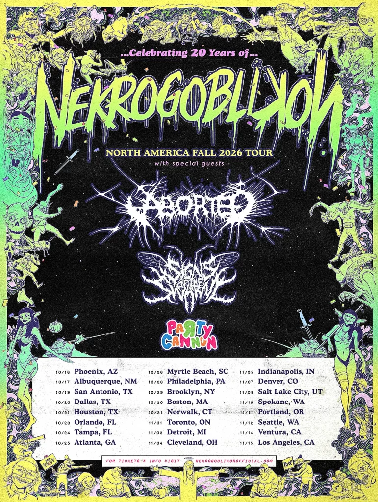 Nekrogoblikon Announce 20th Anniversary Tour with Atlanta Date at Buckhead Theatre