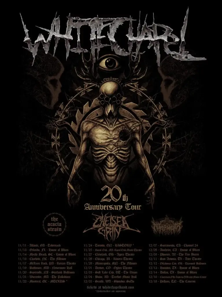Whitechapel Announce 20th Anniversary Tour with Atlanta Date at Tabernacle
